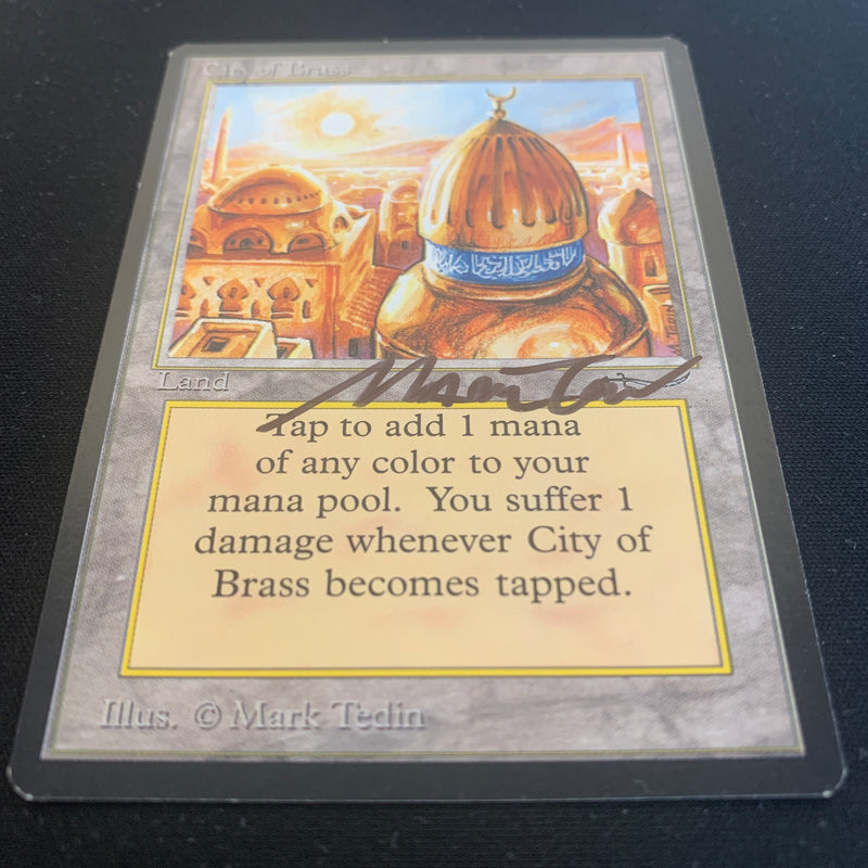 Magic the Gathering City of Brass - Arabian Nights 