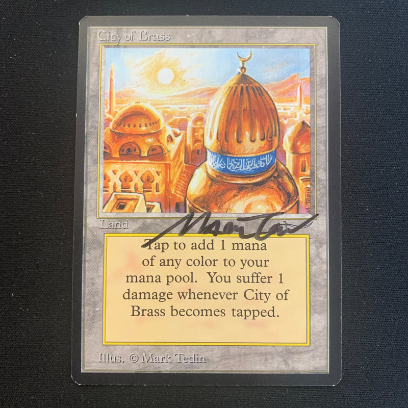 Magic the Gathering City of Brass - Arabian Nights 