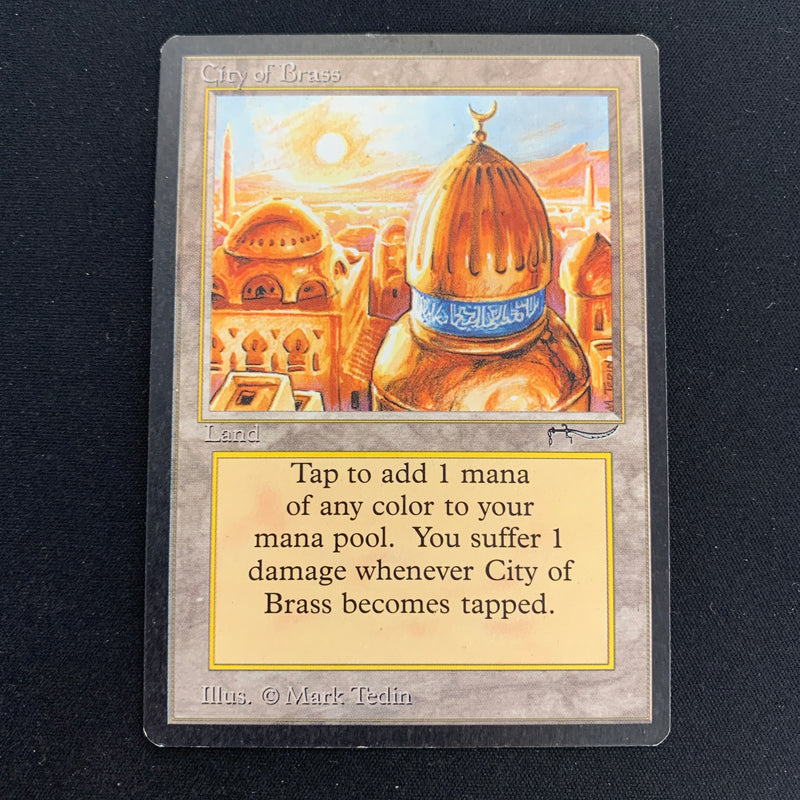 Magic the Gathering City of Brass - Arabian Nights 