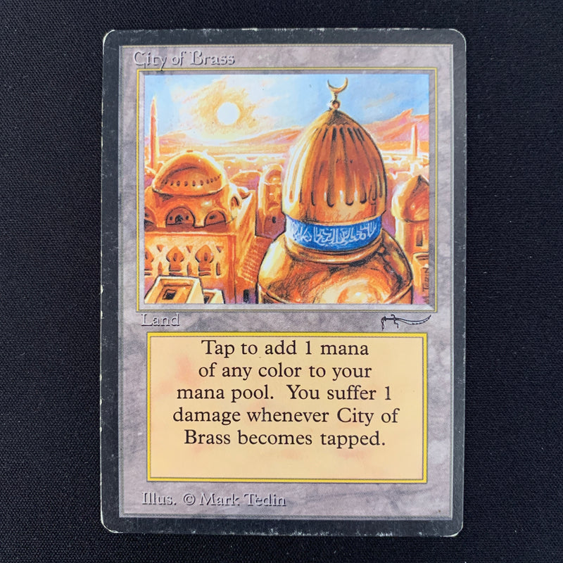 Magic the Gathering City of Brass - Arabian Nights 