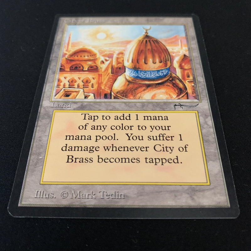 Magic the Gathering City of Brass - Arabian Nights 