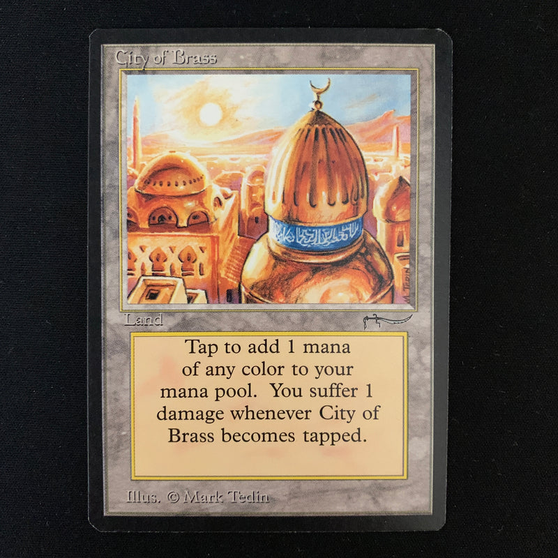 Magic the Gathering City of Brass - Arabian Nights 