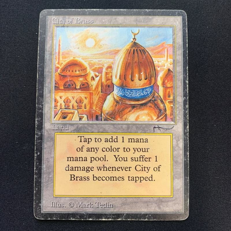 Magic the Gathering City of Brass - Arabian Nights 