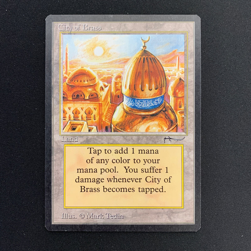 Magic the Gathering City of Brass - Arabian Nights 