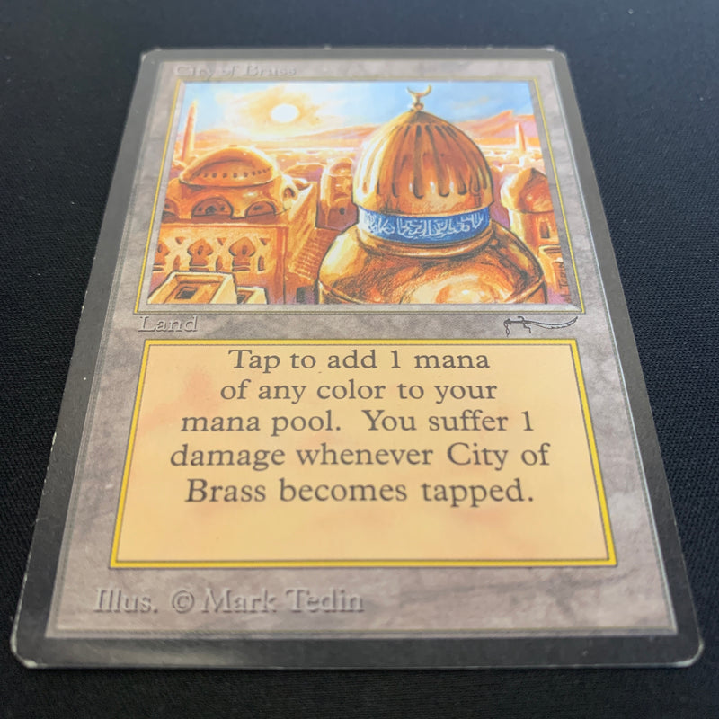 Magic the Gathering City of Brass - Arabian Nights 