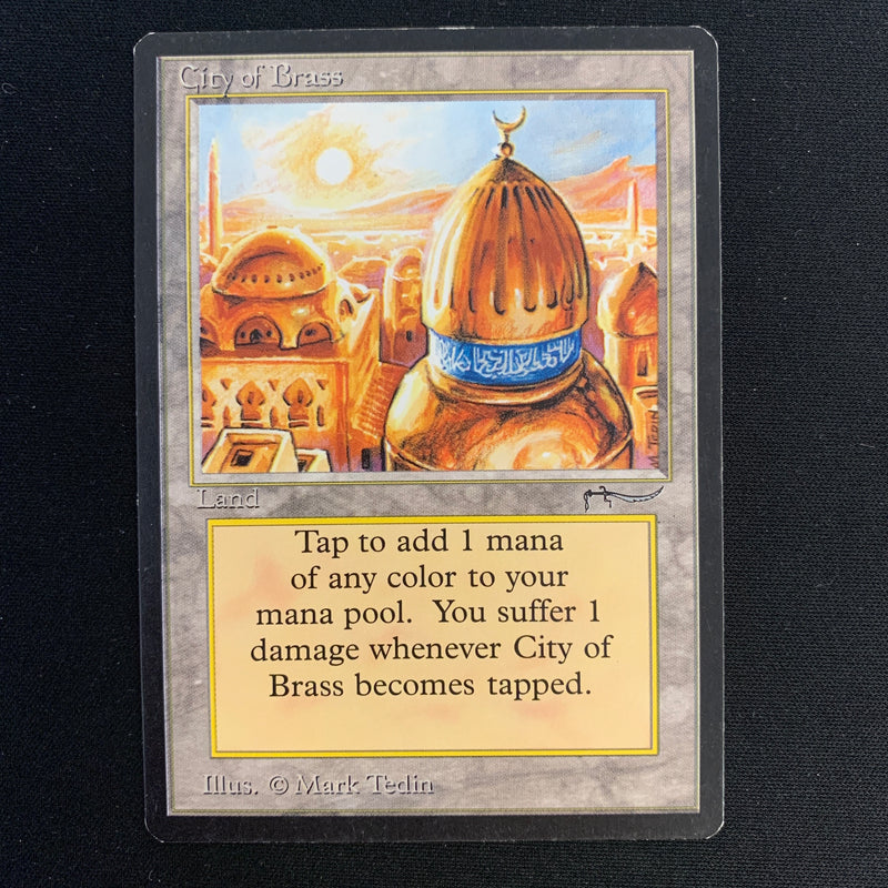 Magic the Gathering City of Brass - Arabian Nights 