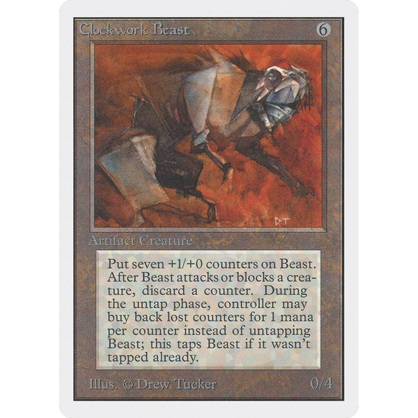 Magic the Gathering Clockwork Beast - Unlimited NM