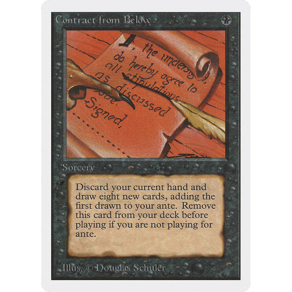 Magic the Gathering Contract from Below - Unlimited NM