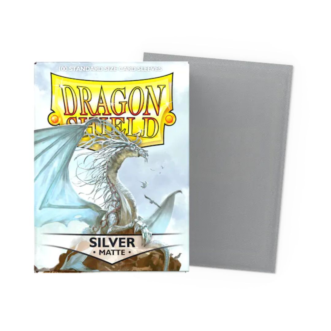 Gaming Supplies - Dragon Shield Matte Sleeves - Silver