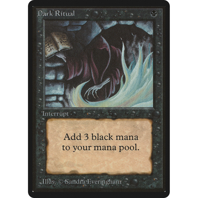 Magic the Gathering Dark Ritual - Beta NM