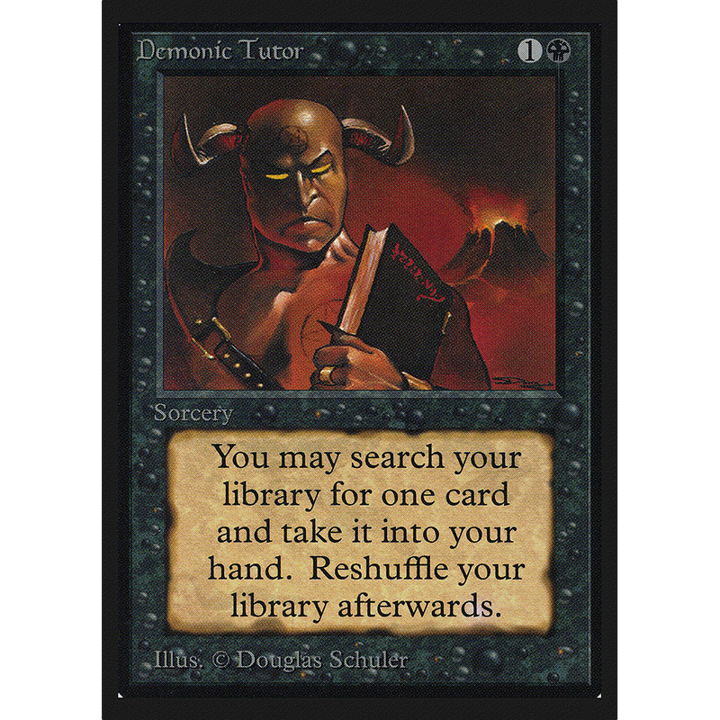 Magic the Gathering Demonic Tutor - Collectors’ Edition NM