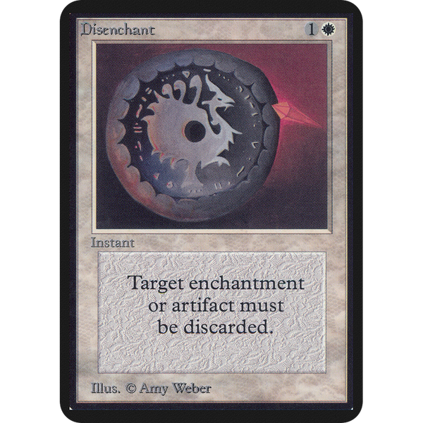 Magic the Gathering Disenchant - Alpha NM