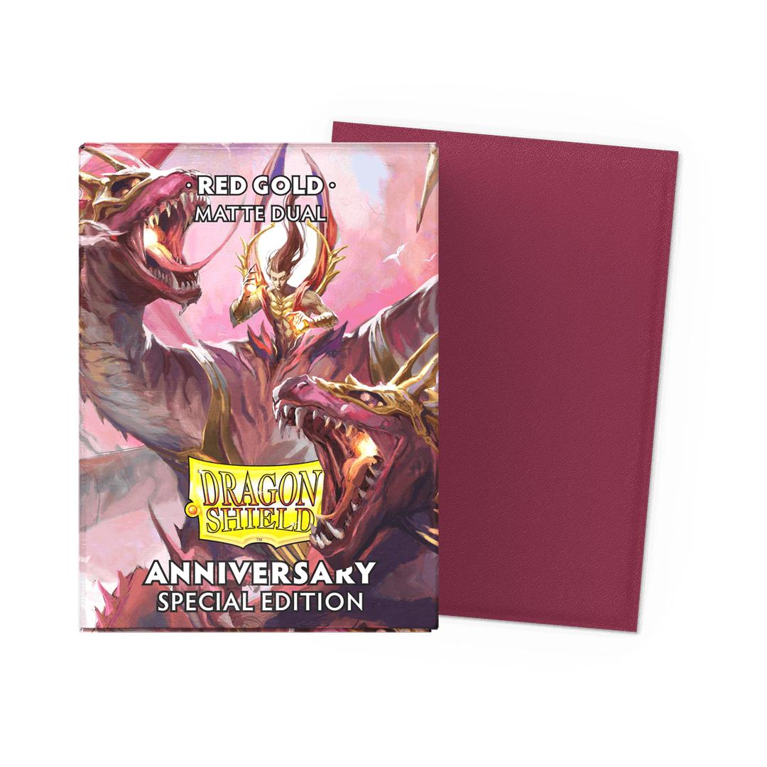 Gaming Supplies - Dragon Shield Matte Dual Sleeves - 25th Special Edition (Red)