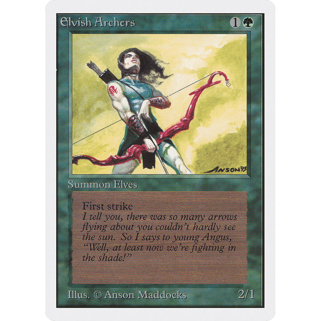 MTG Singles - Elvish Archers - Unlimited - NM