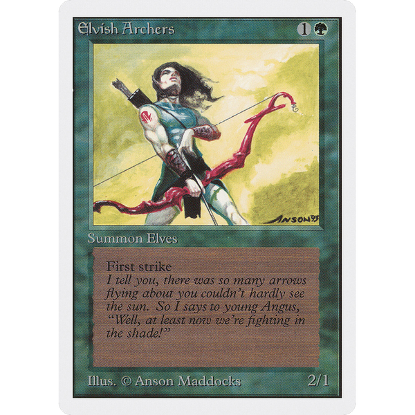 Magic the Gathering Elvish Archers - Unlimited NM