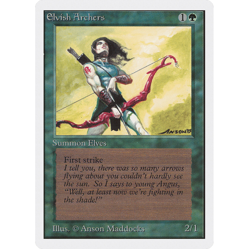 Magic the Gathering Elvish Archers - Unlimited NM