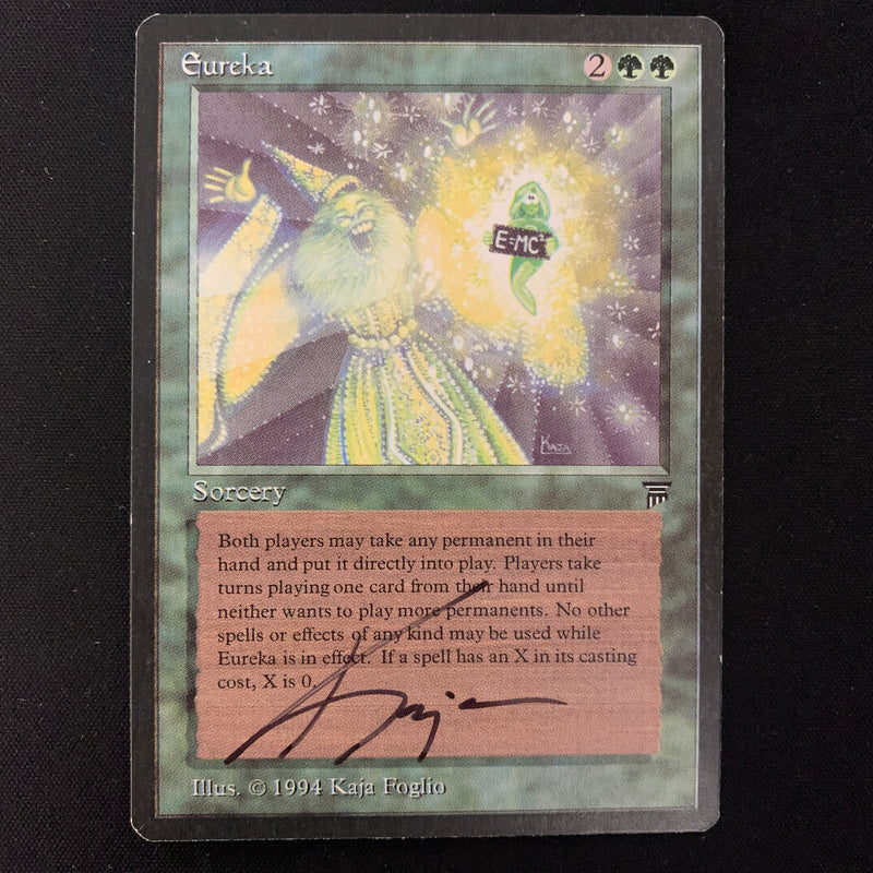 Magic the Gathering Eureka - Legends NM - SIGNED - 23893