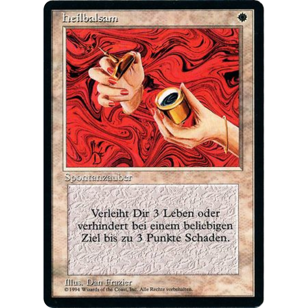 MTG Singles - Healing Salve - Foreign Black Bordered - German - Regular