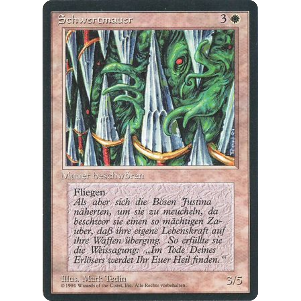 MTG Singles - Wall of Swords - Foreign Black Bordered - German - Regular