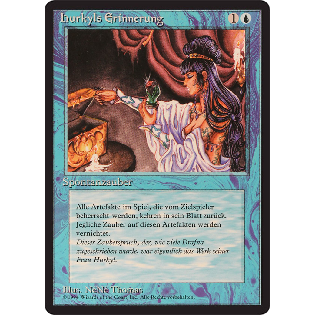 MTG Singles - Hurkyl's Recall - Foreign Black Bordered - German - Regular