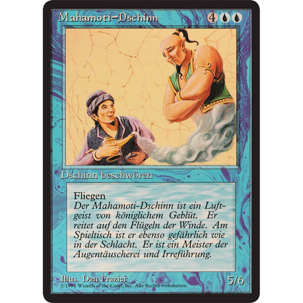 MTG Singles - Mahamoti Djinn - Foreign Black Bordered - German - Regular