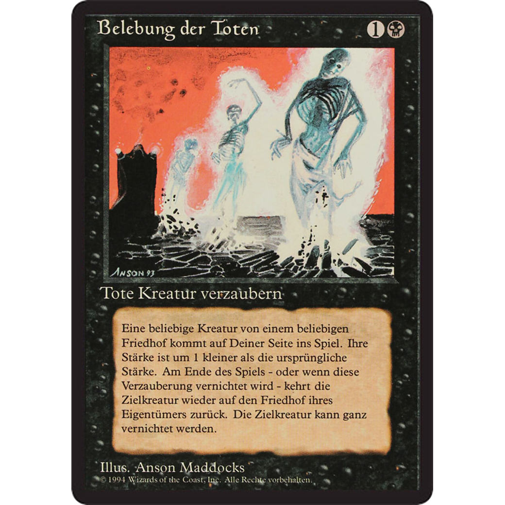 MTG Singles - Animate Dead - Foreign Black Bordered - German - Regular