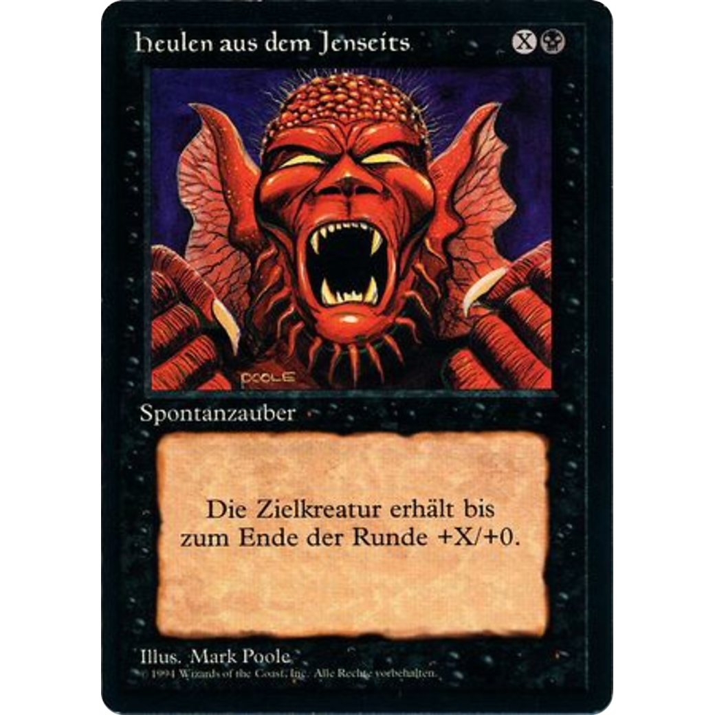 MTG Singles - Howl from Beyond - Foreign Black Bordered - German - Regular