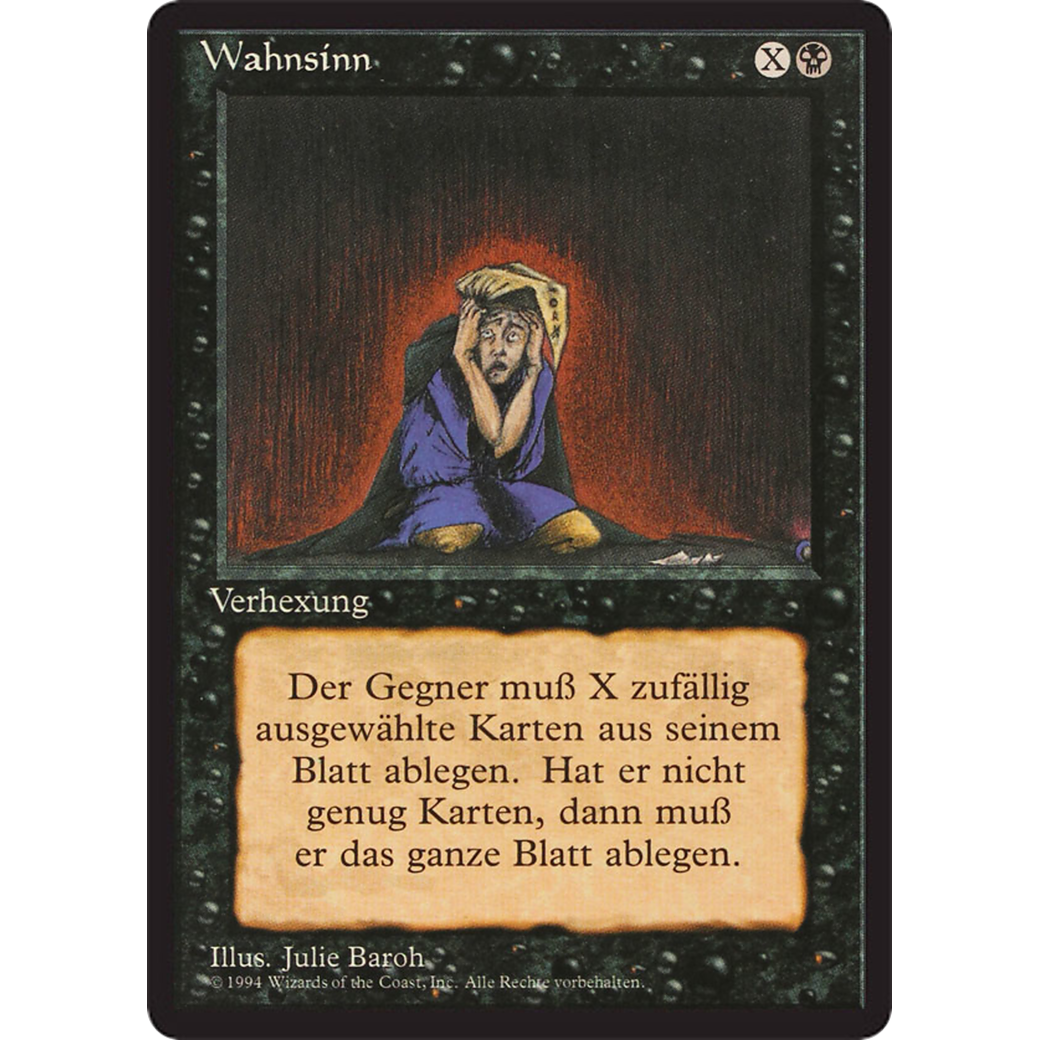 MTG Singles - Mind Twist - Foreign Black Bordered - German - Regular