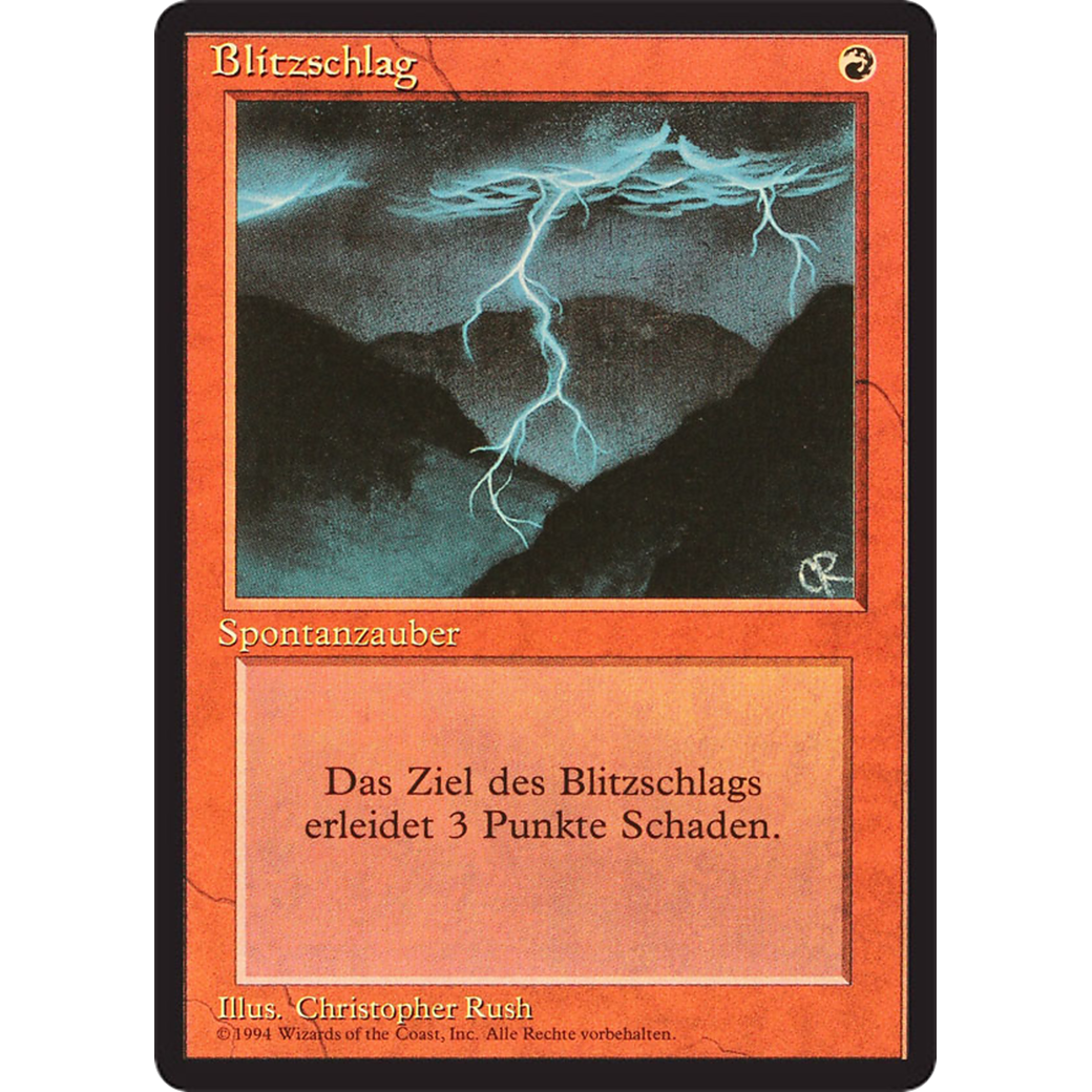 MTG Singles - Lightning Bolt - Foreign Black Bordered - German - Regular