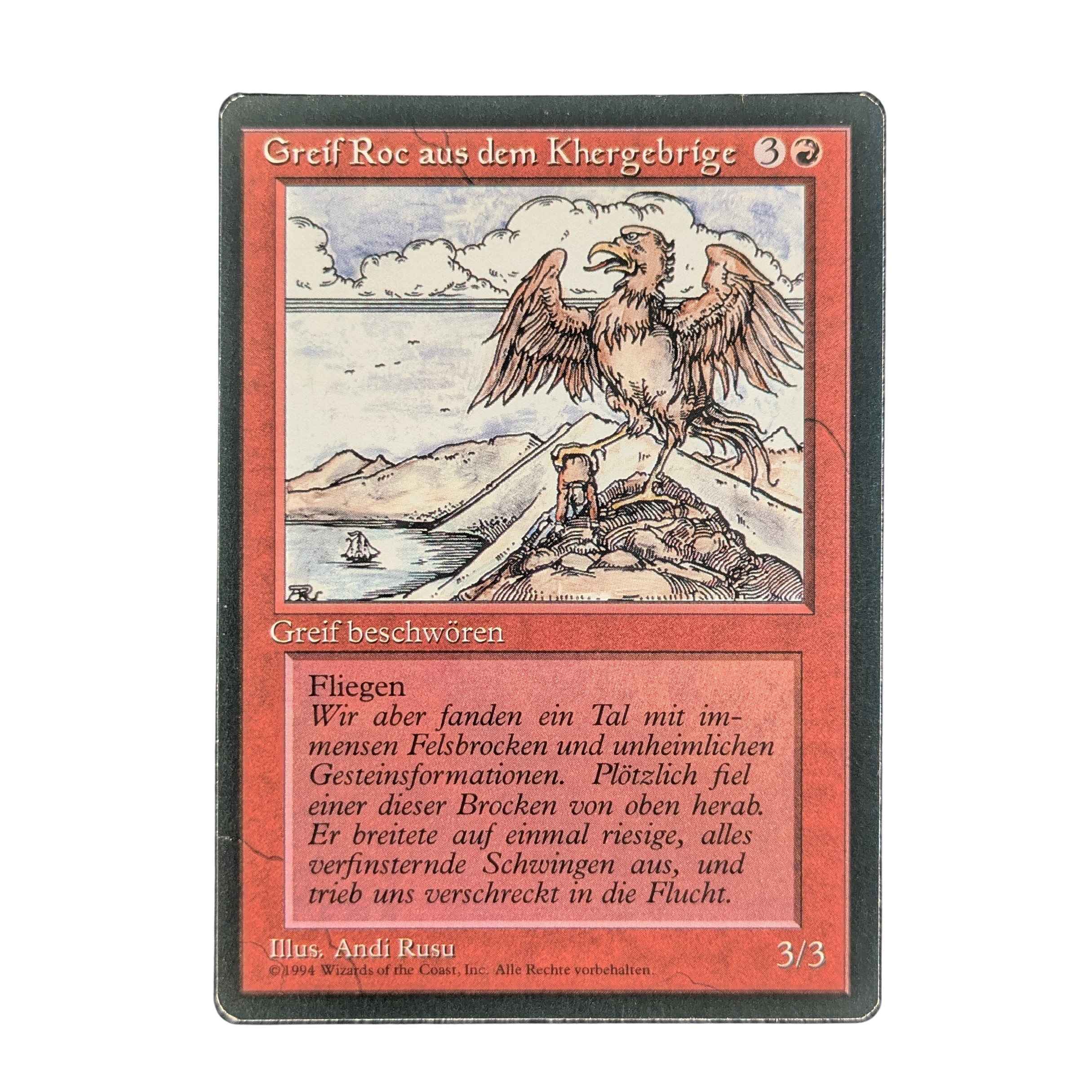 MTG Singles - Roc of Kher Ridges - Foreign Black Bordered - German - 