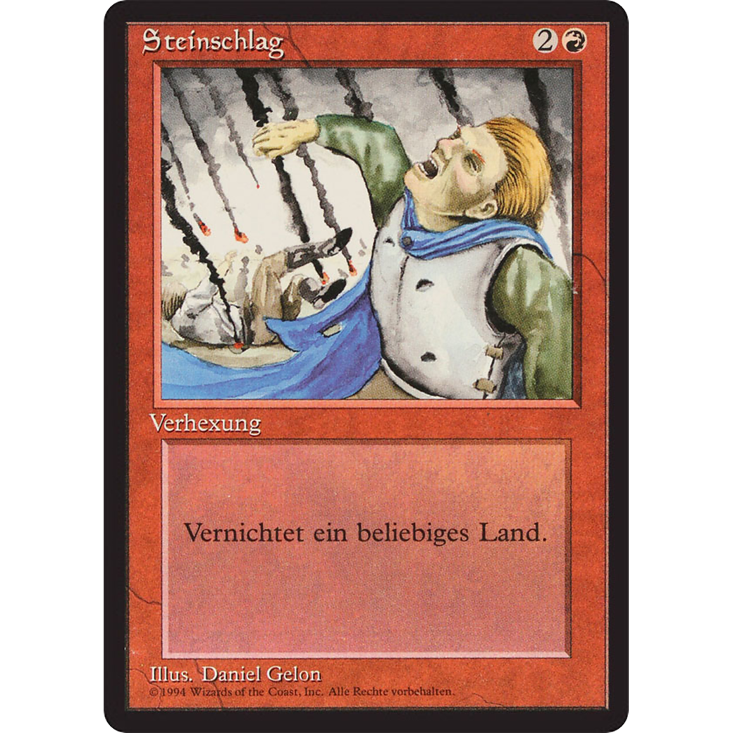 MTG Singles - Stone Rain - Foreign Black Bordered - German - Regular