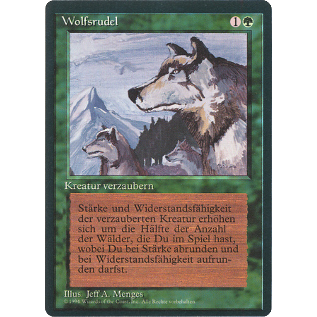 MTG Singles - Aspect of Wolf - Foreign Black Bordered - German - Regular