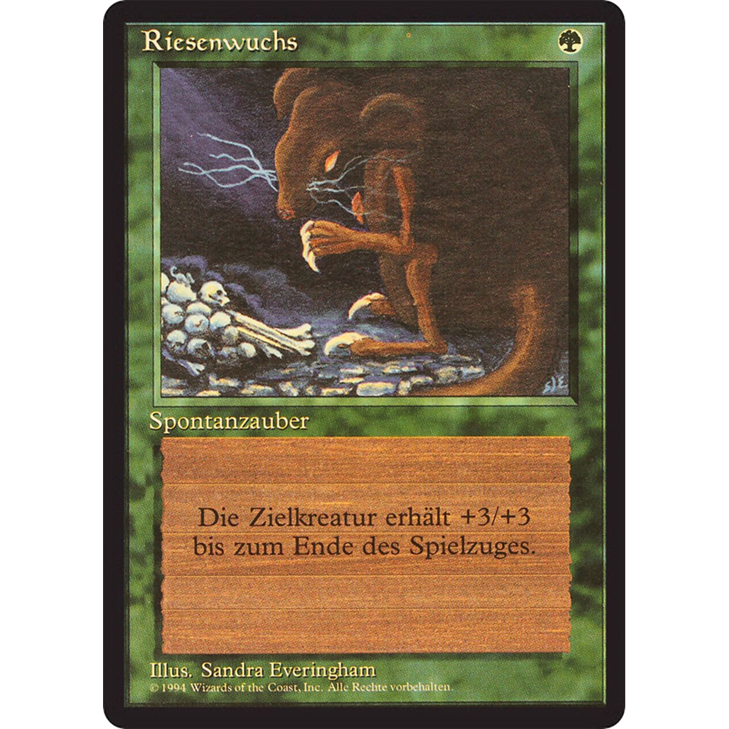 MTG Singles - Giant Growth - Foreign Black Bordered - German - Regular