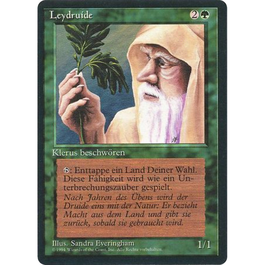 MTG Singles - Ley Druid - Foreign Black Bordered - German - Regular