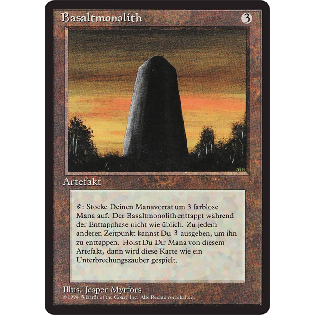 MTG Singles - Basalt Monolith - Foreign Black Bordered - German - Regular