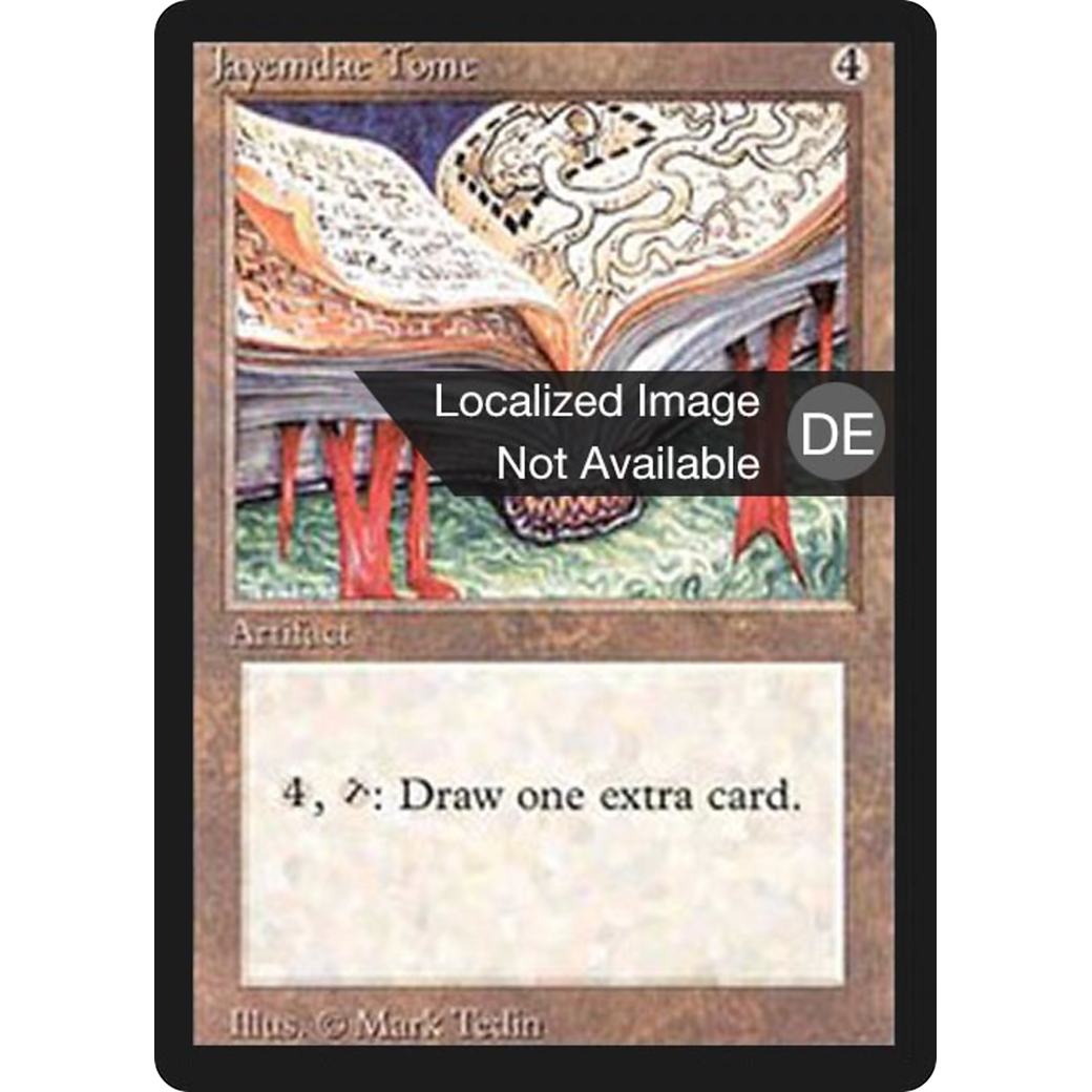 MTG Singles - Jayemdae Tome - Foreign Black Bordered - German - Regular