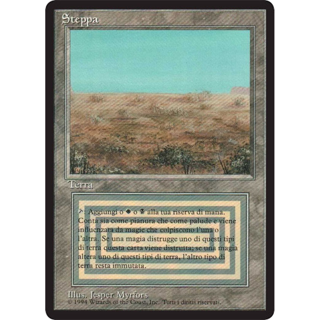 MTG Singles - Scrubland - Foreign Black Bordered - 