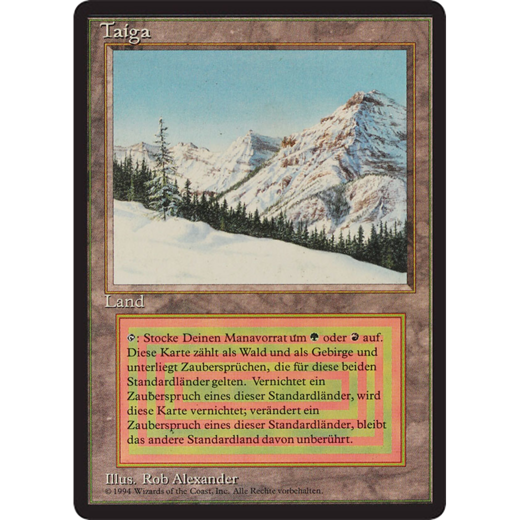 MTG Singles - Taiga - Foreign Black Bordered - 