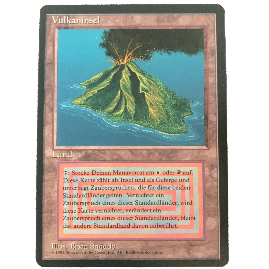 MTG Singles - Volcanic Island - Foreign Black Bordered - 
