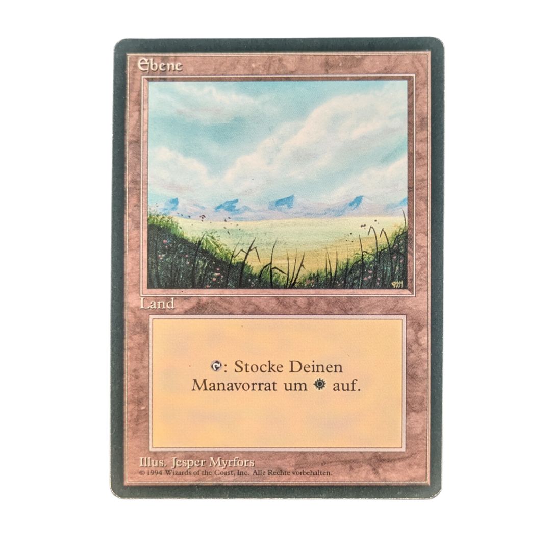 MTG Singles - Plains (V.1) - Foreign Black Bordered - German - Regular