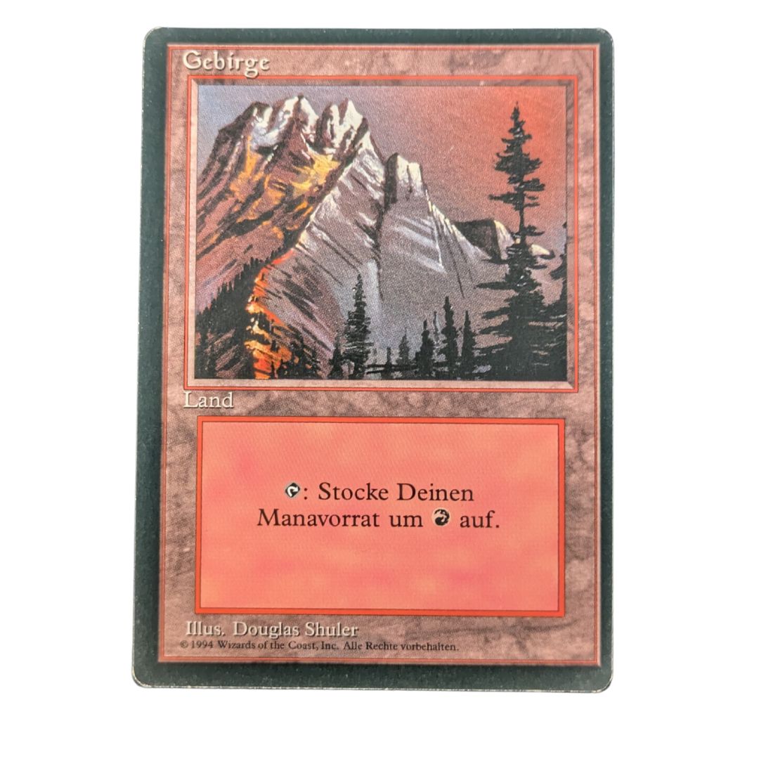 MTG Singles - Mountain (V.1) - Foreign Black Bordered - German - Regular