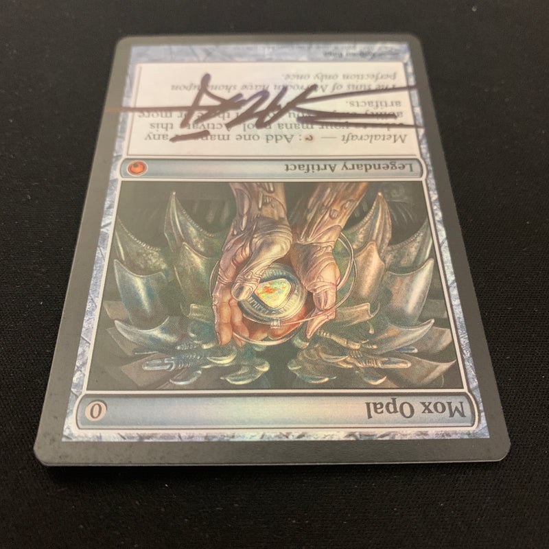 Magic the Gathering [FOIL] Mox Opal - Scars of Mirrodin - EX, SIGNED 