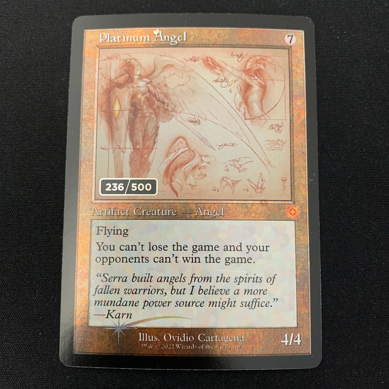 Magic the Gathering [FOIL] Platinum Angel (Serialized) - Retro Frame Artifacts - GD, 236/500 