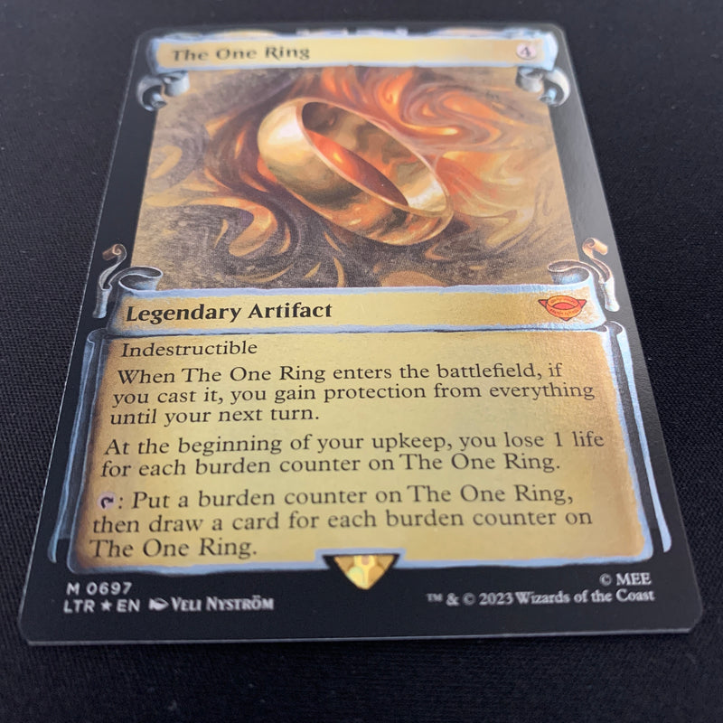 Magic the Gathering [FOIL] The One Ring (Silver Foil) - The Lord of the Rings: Tales of Middle-earth Holiday Release - NM 