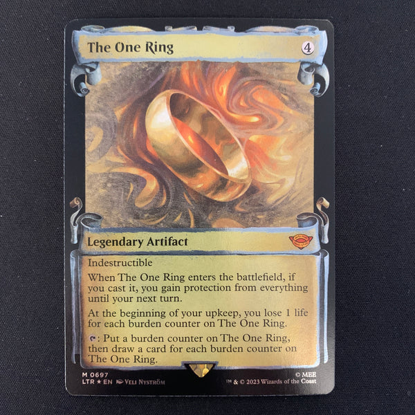 Magic the Gathering [FOIL] The One Ring (Silver Foil) - The Lord of the Rings: Tales of Middle-earth Holiday Release - NM 