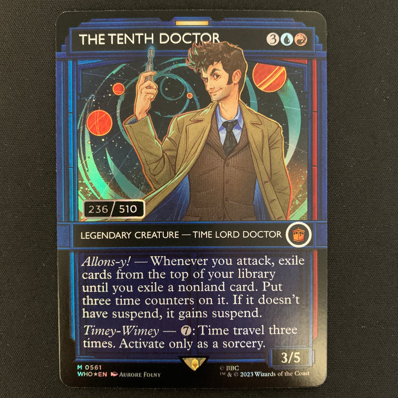 Magic the Gathering [FOIL] The Tenth Doctor (Serialized) - Universes Beyond: Doctor Who: Extras - NM, 236/510 