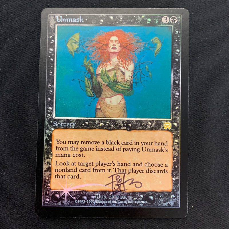 Magic the Gathering [FOIL] Unmask - Mercadian Masques - GD, SIGNED 