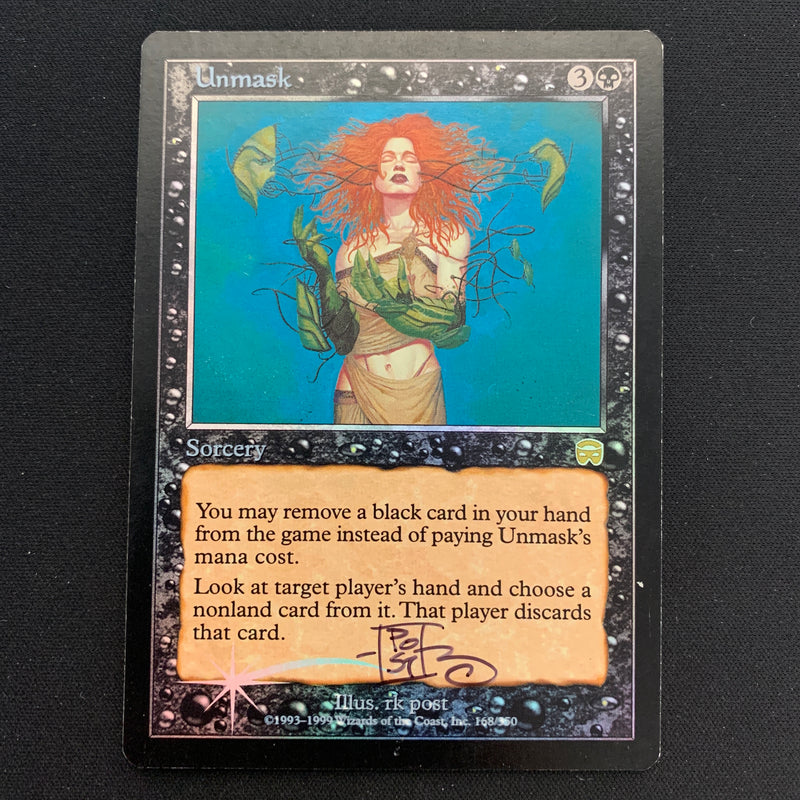 Magic the Gathering [FOIL] Unmask - Mercadian Masques - GD, SIGNED 