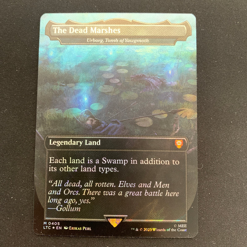 Magic the Gathering [FOIL] Urborg, Tomb of Yawgmoth (Surge Foil) - Commander: The Lord of the Rings: Tales of Middle-earth: Extras - NM 