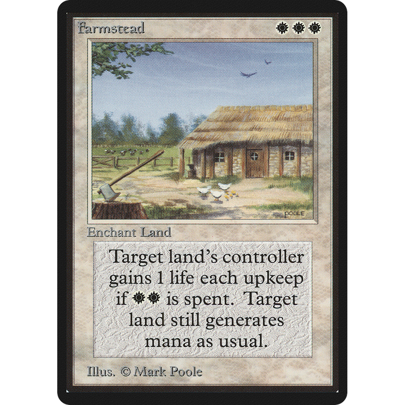 Magic the Gathering Farmstead - Beta NM